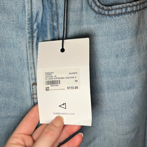 Hidden Denim Alyx Low Slung Baggy Jean, Size 24 - Picture 6 of 9